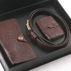 ست هدیه مردانه چرم یلسان مدل رادیس کد CHN-KAM-026-GC