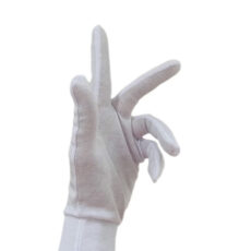 دستکش طاها طب مدل  نخی مچ دار کد 5291-2 بسته 6 عددی