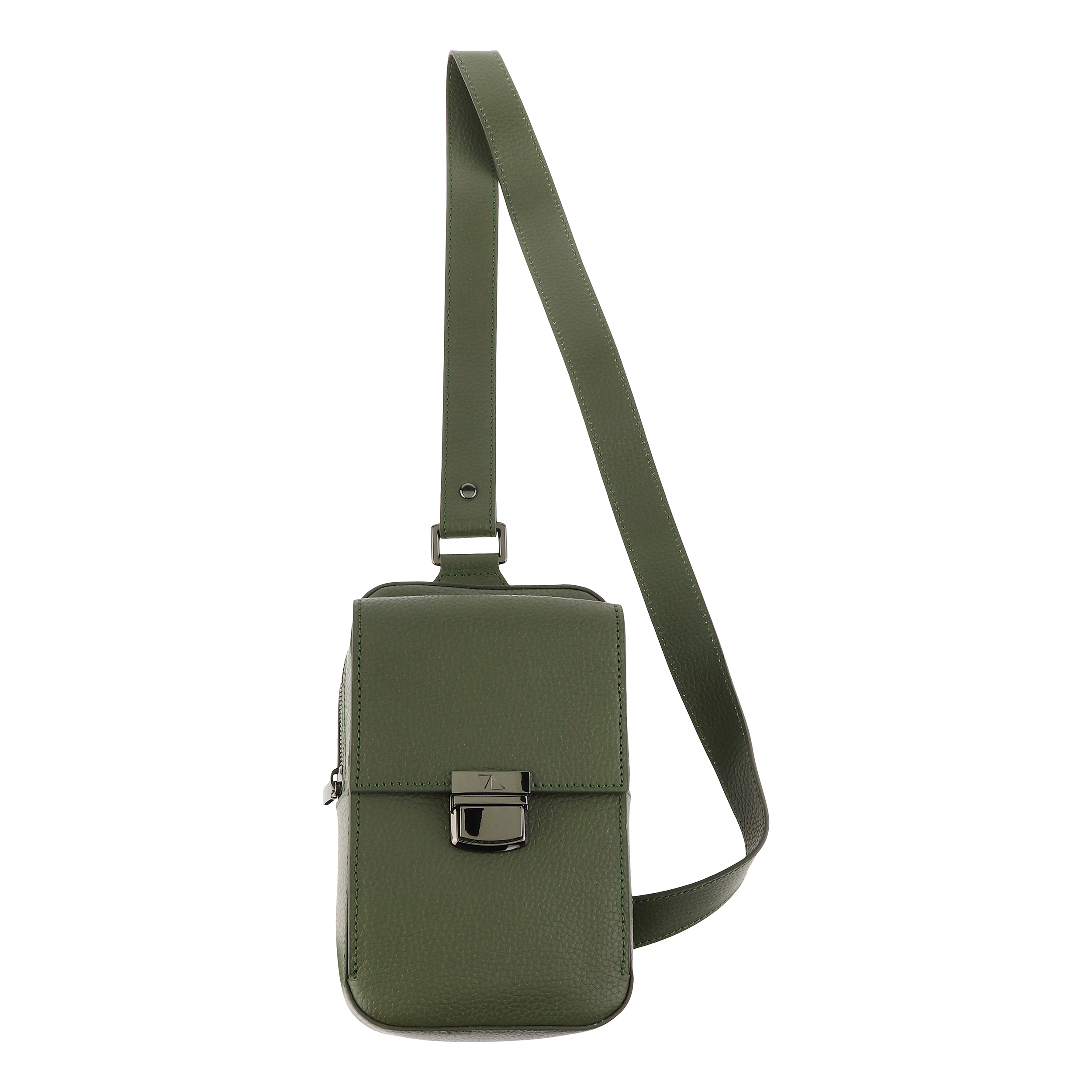 کیف کراس بادی مردانه چرم مشهد مدل V5007-038-01 دارای 1 محفظه