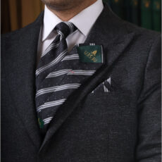 ست کراوات و دستمال جیب مردانه نسن مدل V16