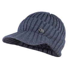 کلاه بافتنی سام مدل نقابدار داخل خز طرح مارک فلزی کد 527