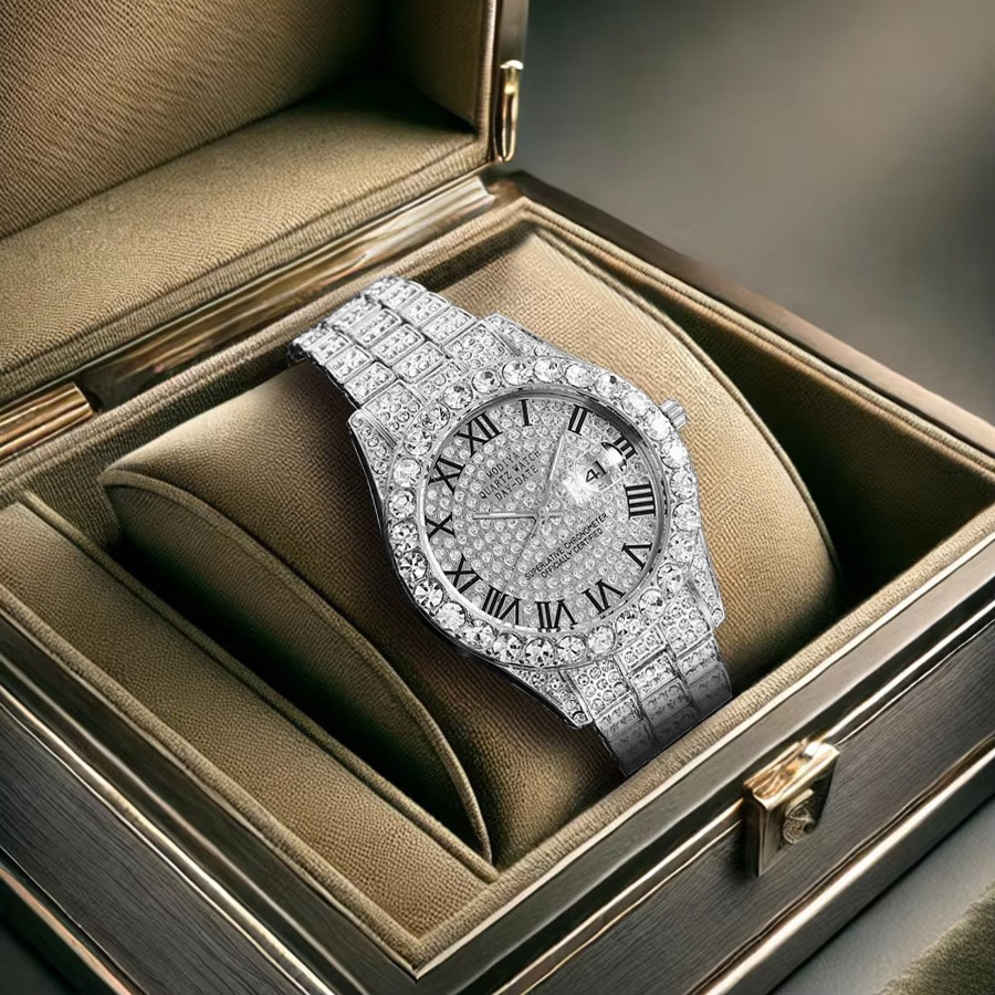 ساعت مچی عقربهای مردانه کوارتز مدل لاکچری کد UNAN-N-J1