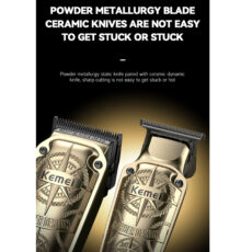 ماشین اصلاح موی سر و صورت شارژی کیمی مدل KM-8558 3in1 مجموعه 3 عددی