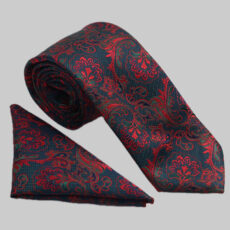 ست کراوات و دستمال جیب مردانه نسن مدل T172