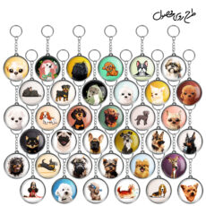 جاکلیدی خندالو طرح سگ Dog مدل دوطرفه کد 131 مجموعه 36 عددی