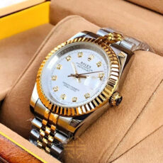 ساعت مچی عقربهای مردانه مدل دیت جاست نگینی ساده کد 026_sd