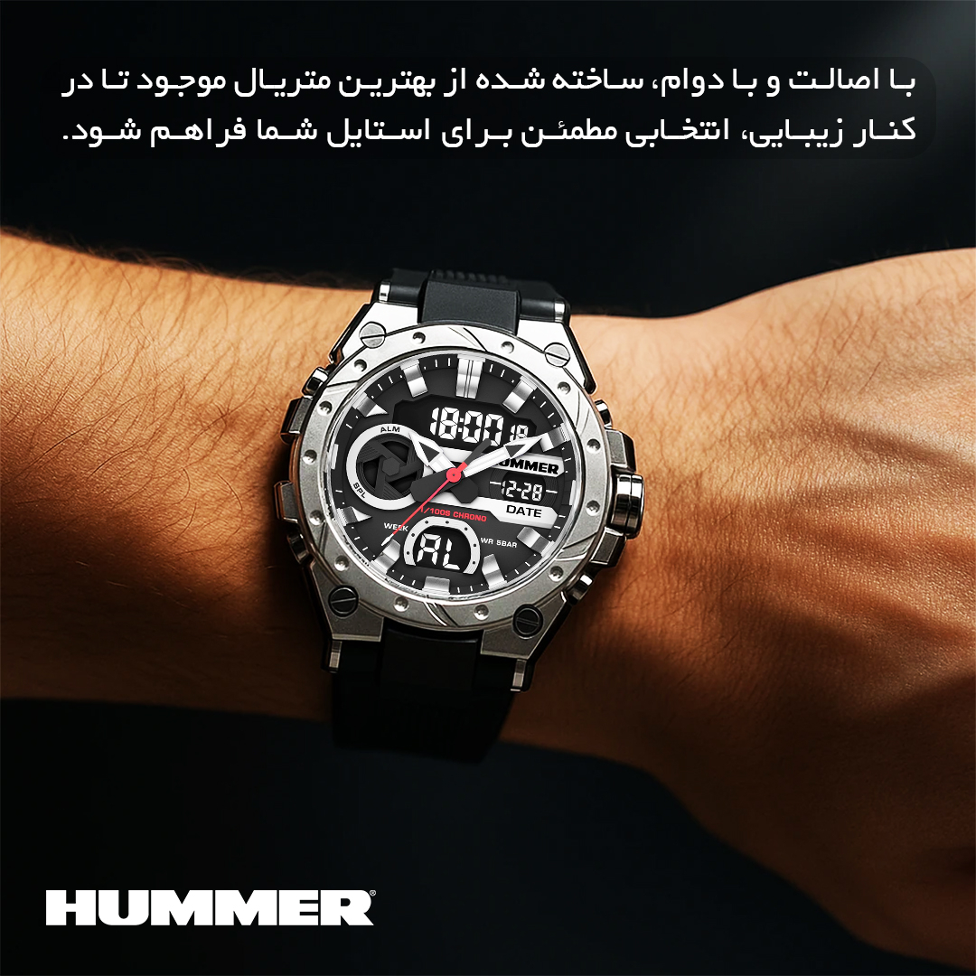 ساعت مچی عقربهای کوارتز مردانه هامر مدل HM1428-C1