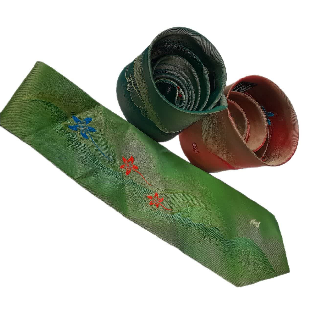 کراوات مردانه مدل SAN SUN FLOWER