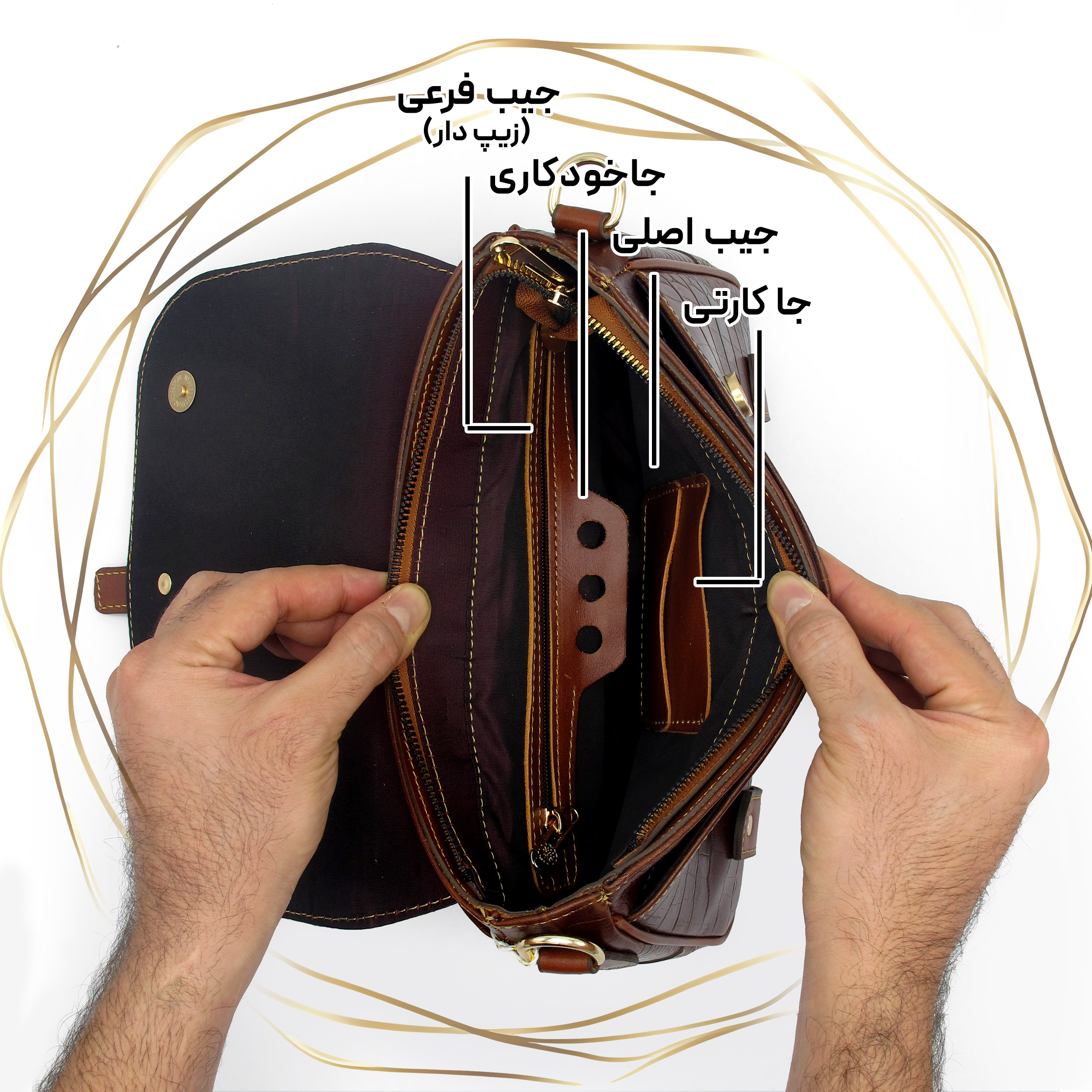 کیف دستی زنانه مدل چرم طبیعی کد MRS134C