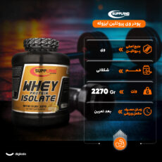 پودر وی پروتئین ایزوله ساپلند نوتریشن وزن 2270 گرم