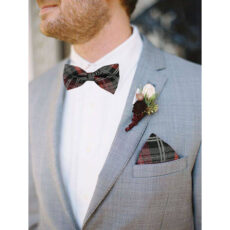 ست پاپیون و دستمال جیب و دکمه سر دست مردانه مدل ASJK