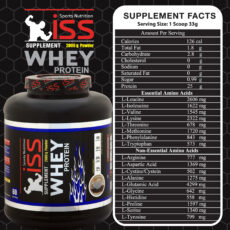 پودر پروتئین وی با طعم کاپوچینو آی اس اس - 2000 گرم