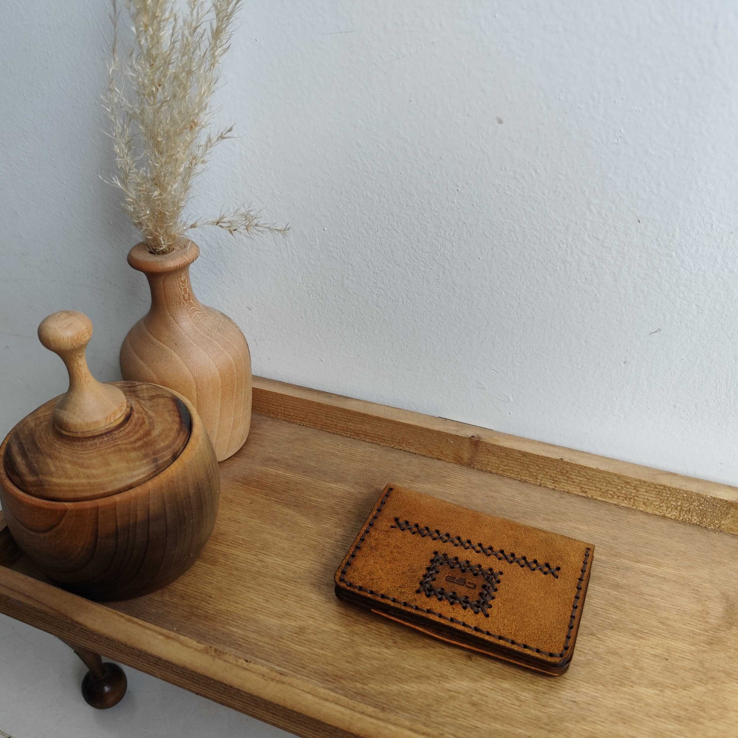 ست هدیه مردانه مدل چرم طبیعی کد Sch-set3