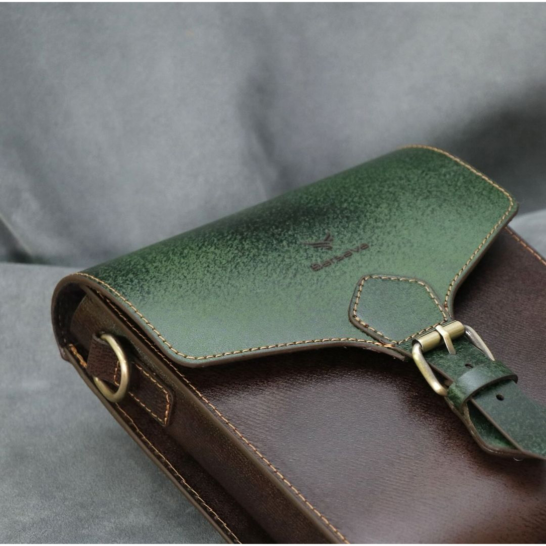 کیف دوشی چرم بارثاوا کد 1214