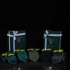ست کراوات و دستمال جیب مردانه نسن طرح آکسفورد مدل PL1