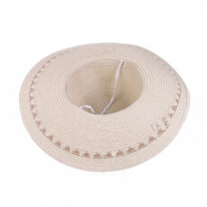 کلاه حصیری مدل کمربند نگینی