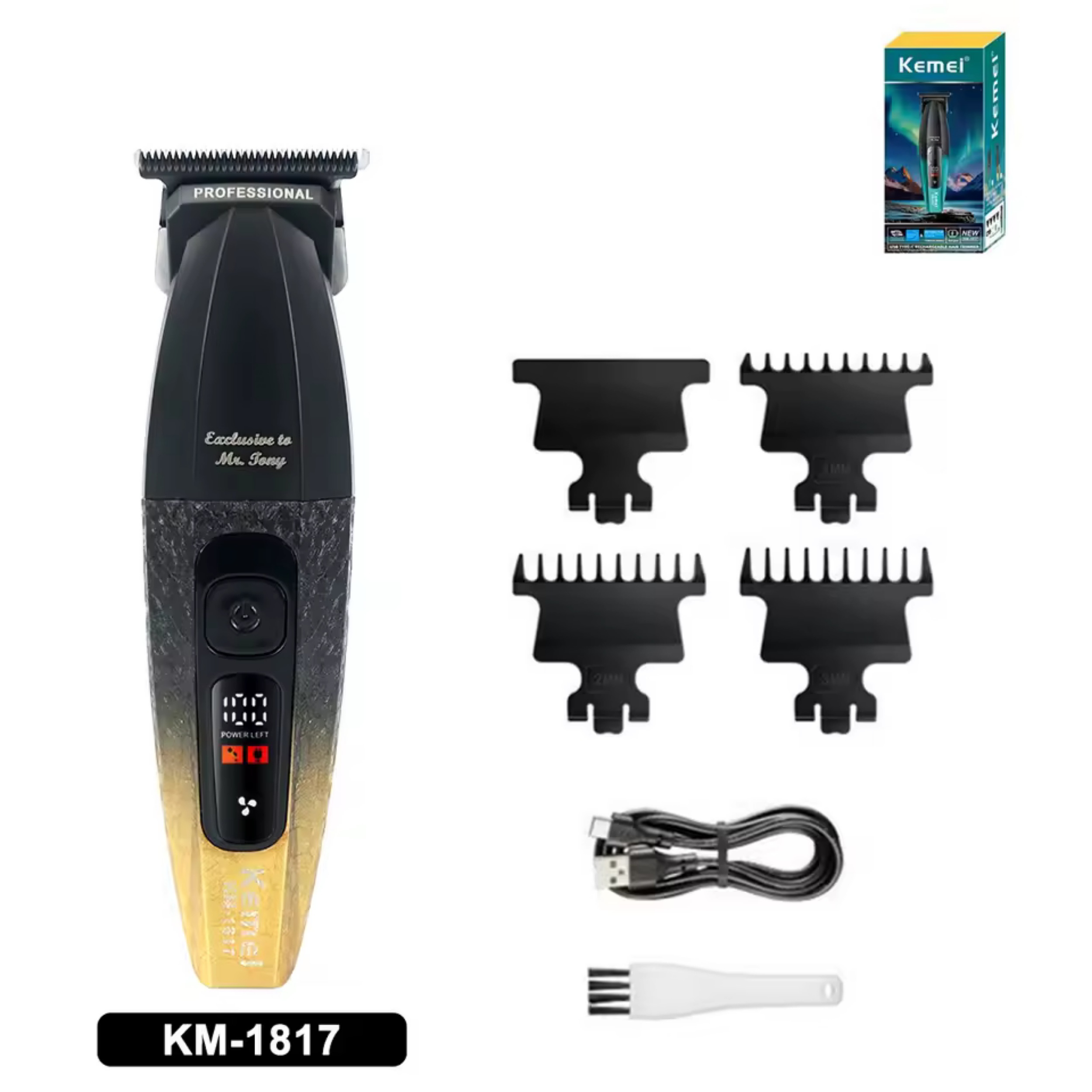 ماشین اصلاح موی سر و صورت شارژی کیمی مدل km-1817