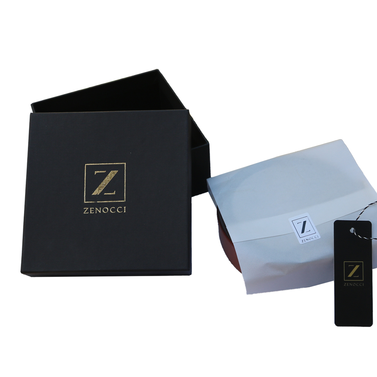 کمربند مردانه زنوچی مدل چرم طبیعی زبانه دار کد 424