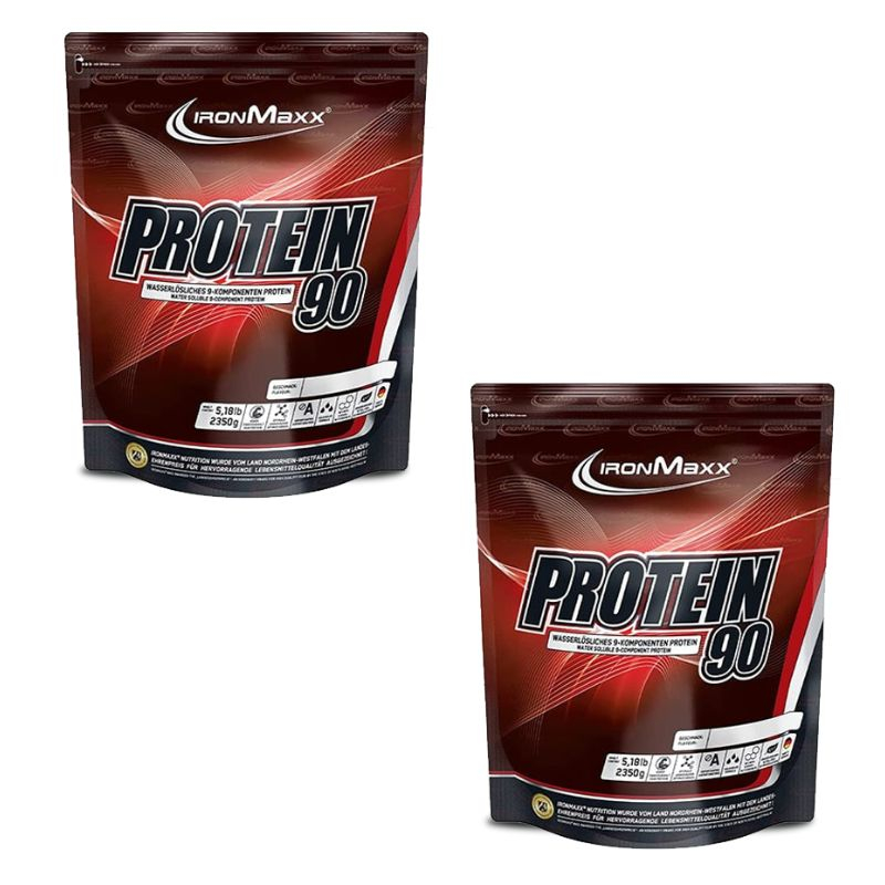 پروتئین وی 90 آیرون مکس - 1000 گرم بسته 2 عددی به همراه شیکر