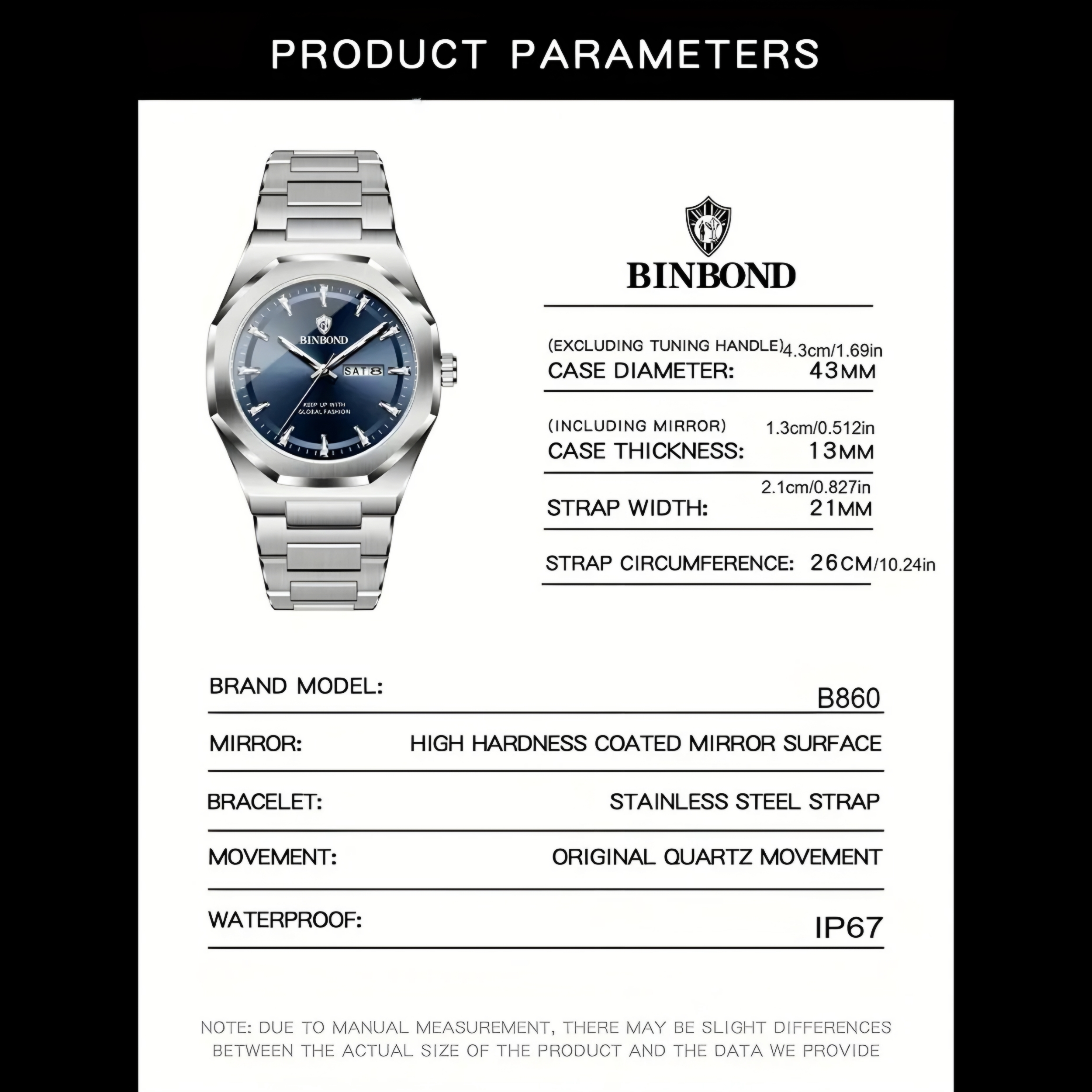 ساعت مچی عقربه‌ای کوارتز مردانه بین باند مدل دی دیت بند استیل قفل مخفی کد J.A1