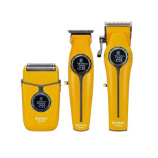 ماشین اصلاح موی سر و صورت شارژی کیمی مدل KM-8566 3in1 مجموعه 3 عددی