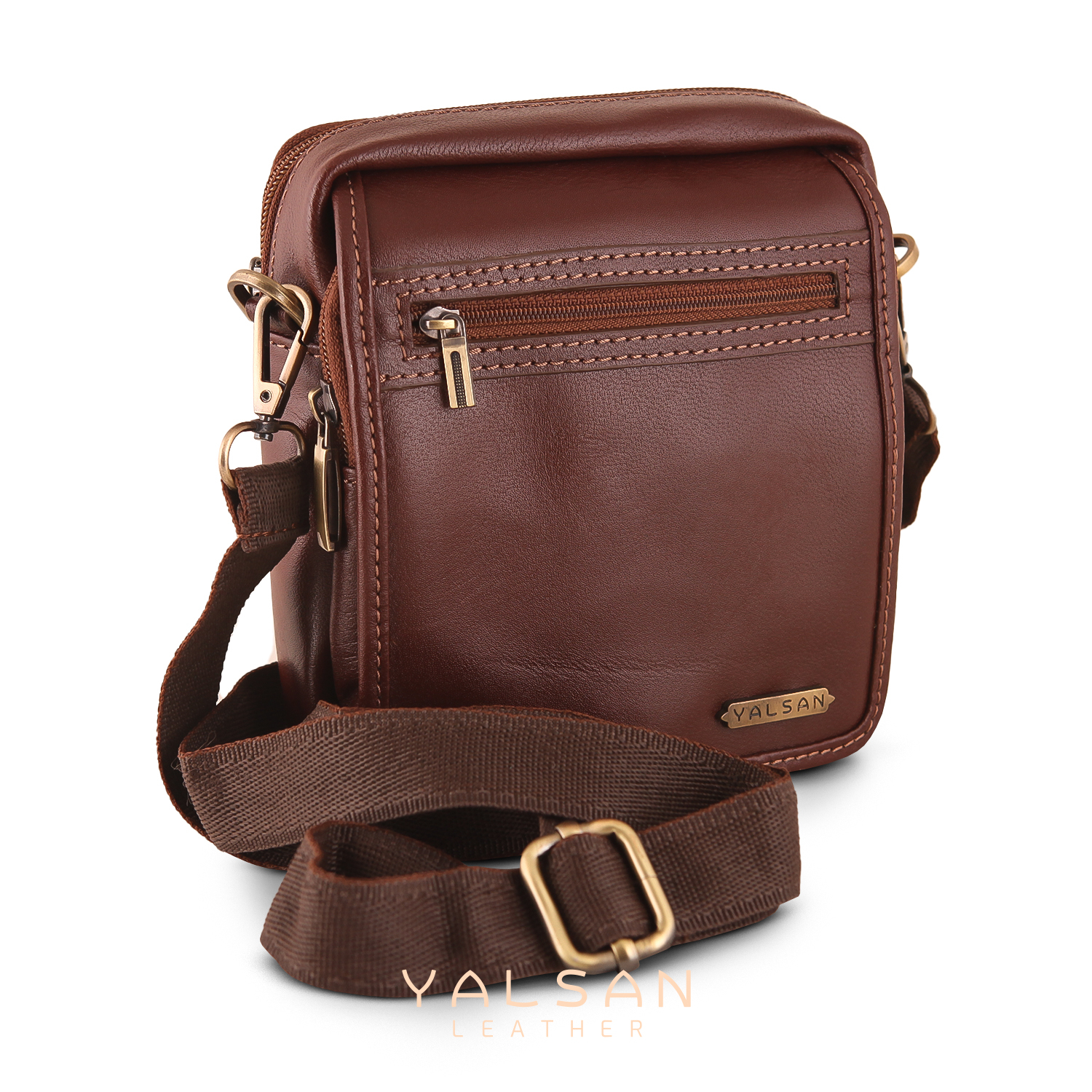 کیف رودوشی مردانه چرم یلسان مدل رهی کد 009-kchk-BS-03