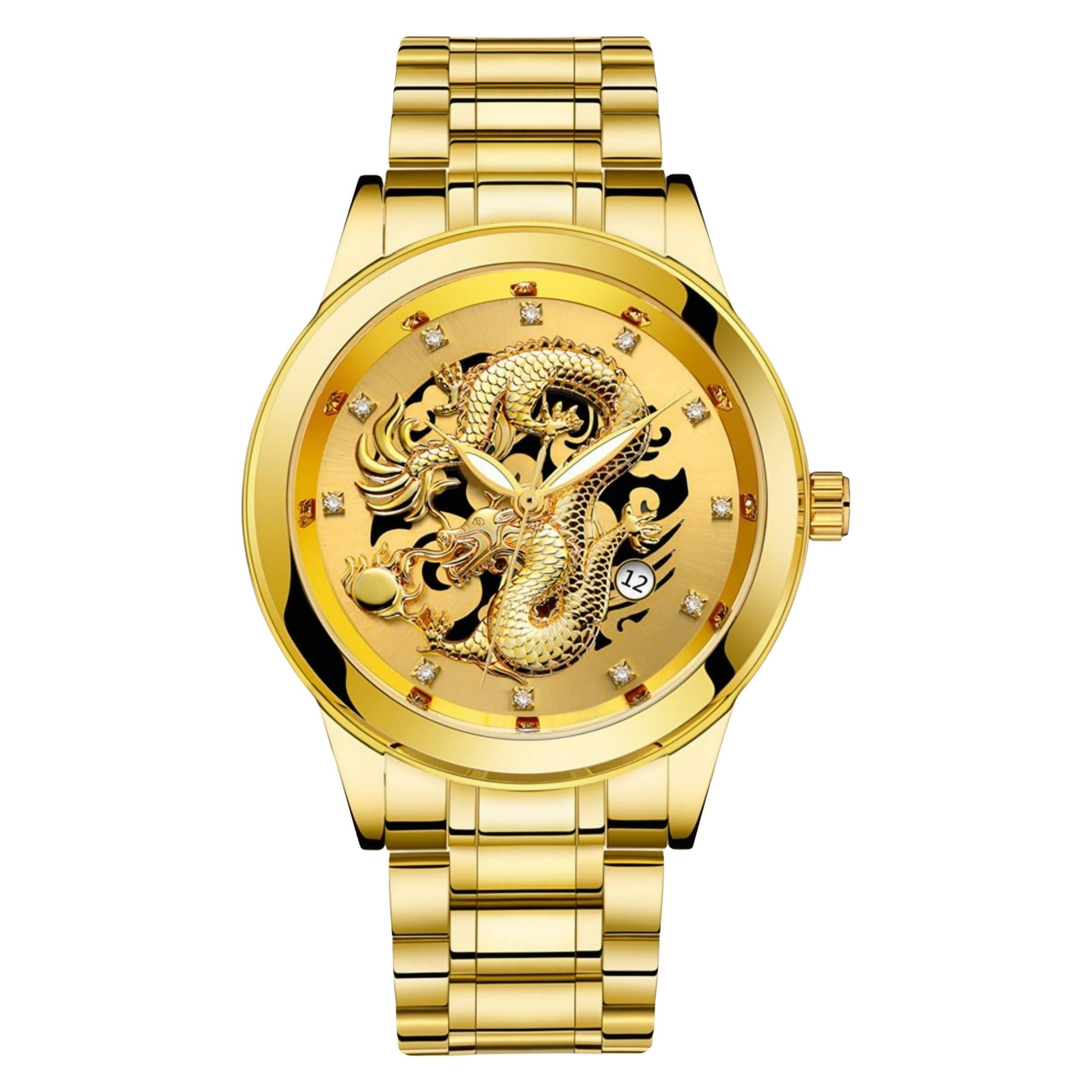 ساعت مچی عقربه‌ای کوارتز مردانه مدل دراگون کد 2