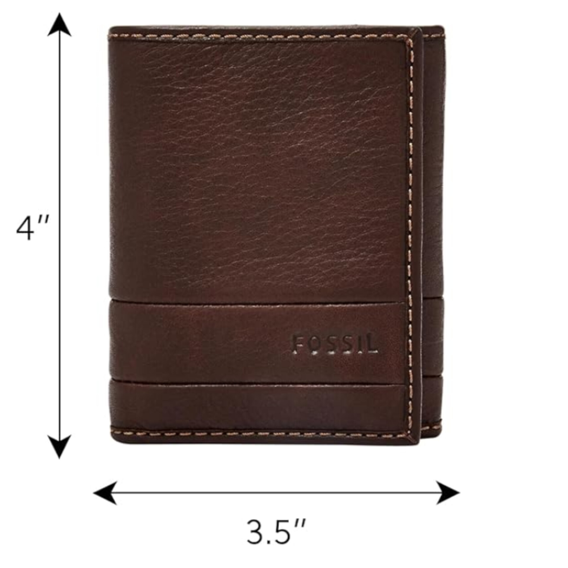 کیف پول مردانه فسیل مدل Lufkin Trifold