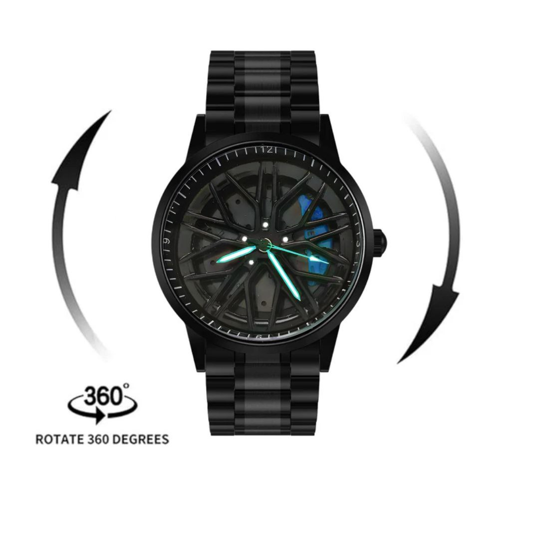 ساعت مچی عقربهای مردانه کوارتز مدل رینگی صفحه متحرک کد 03