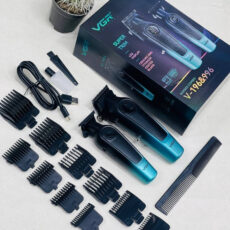 ماشین اصلاح موی سر و صورت شارژی وی جی ار مدل V-196 & 996 مجموعه 2 عددی