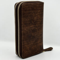 کیف پول چرم آسو مدل دو زیپ