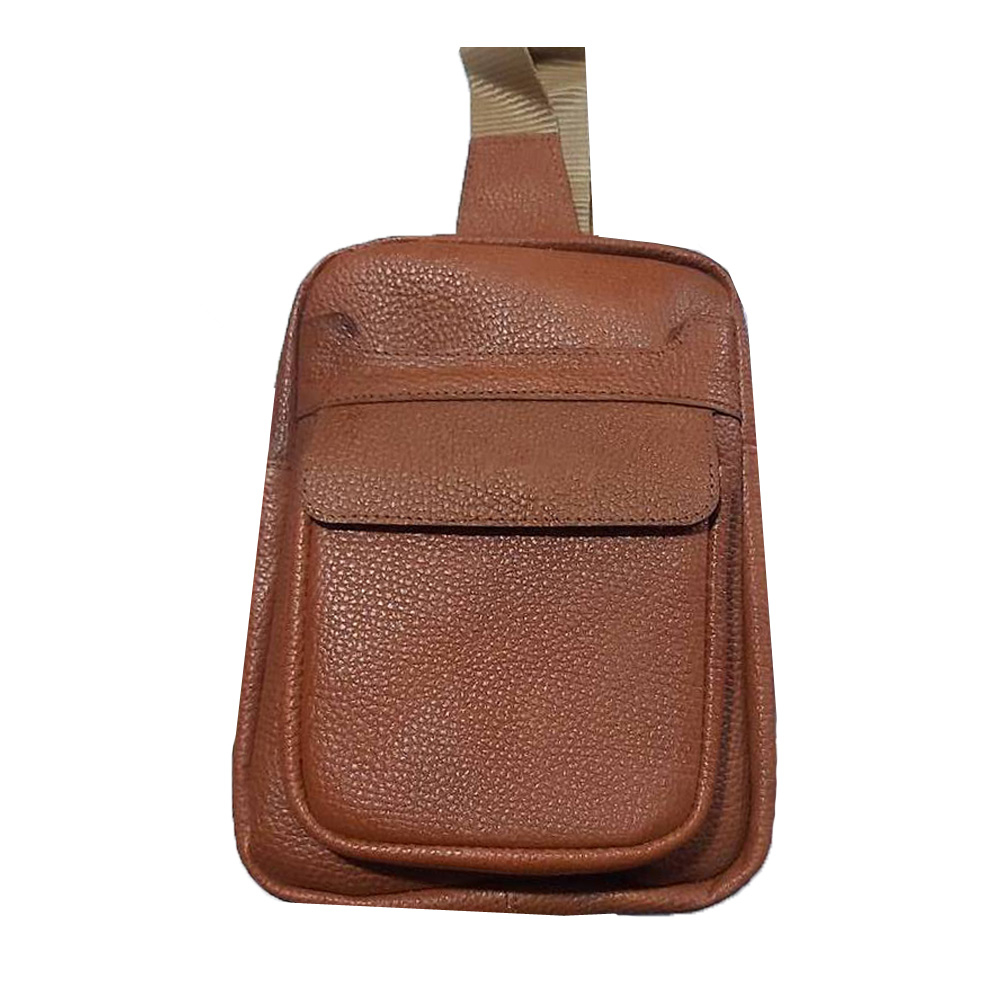 کیف کراس بادی مدل وی-107 چرم طبیعی فلوتر