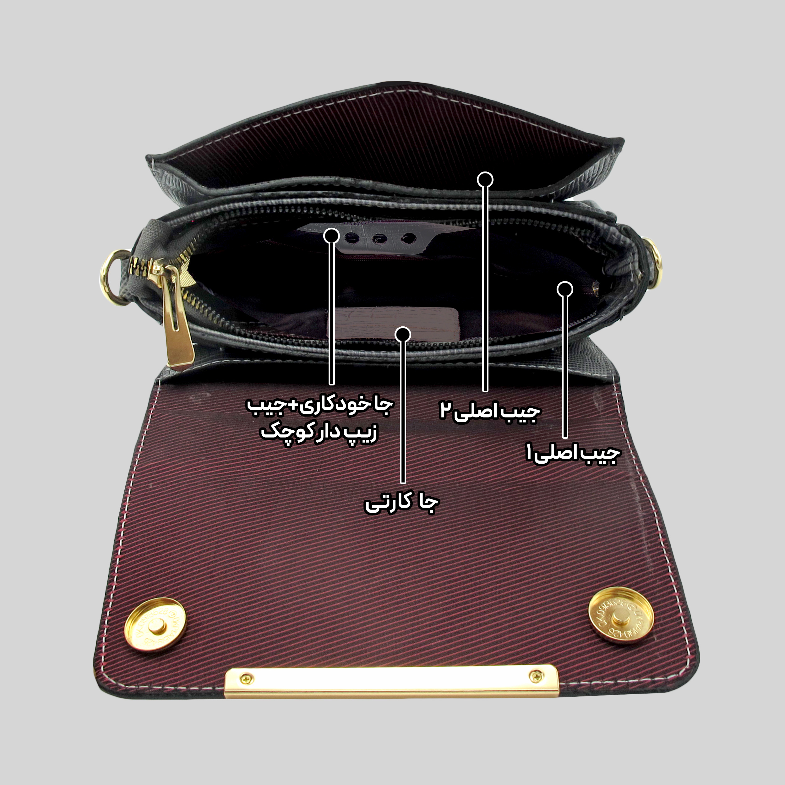 کیف دستی زنانه مدل چرم طبیعی کد MRS140-C