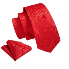 ست کراوات و دستمال جیب مردانه مدل TVF کد 20