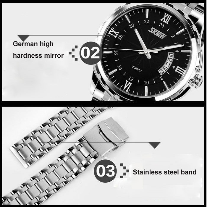 ساعت مچی عقربهای مردانه اسکمی مدل 9069SLBL