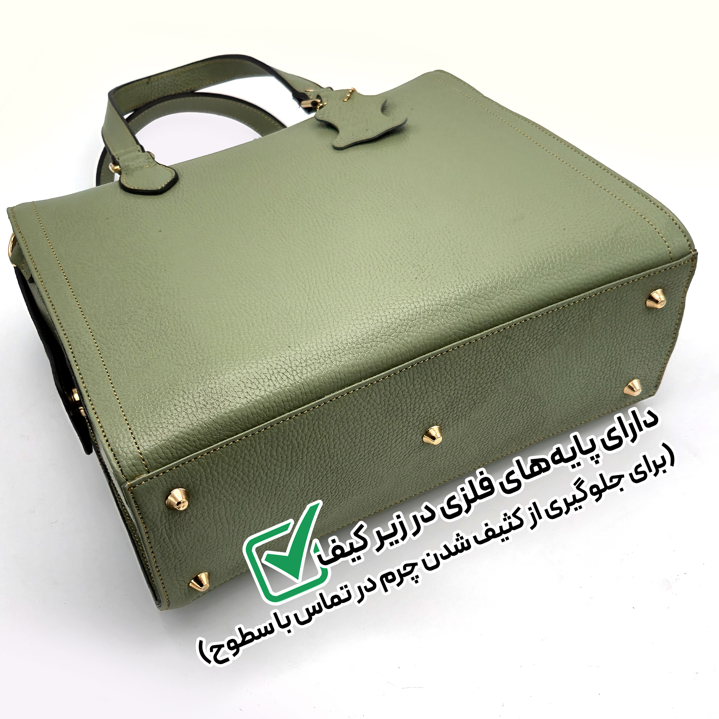 کیف دوشی زنانه مدل چرم طبیعی کد FTH147F