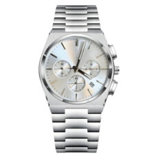 ساعت مچی عقربه‌ای کوارتز مردانه مدل سه موتور فعال کرنوگراف بند استیل قفل مخفی کد ۳