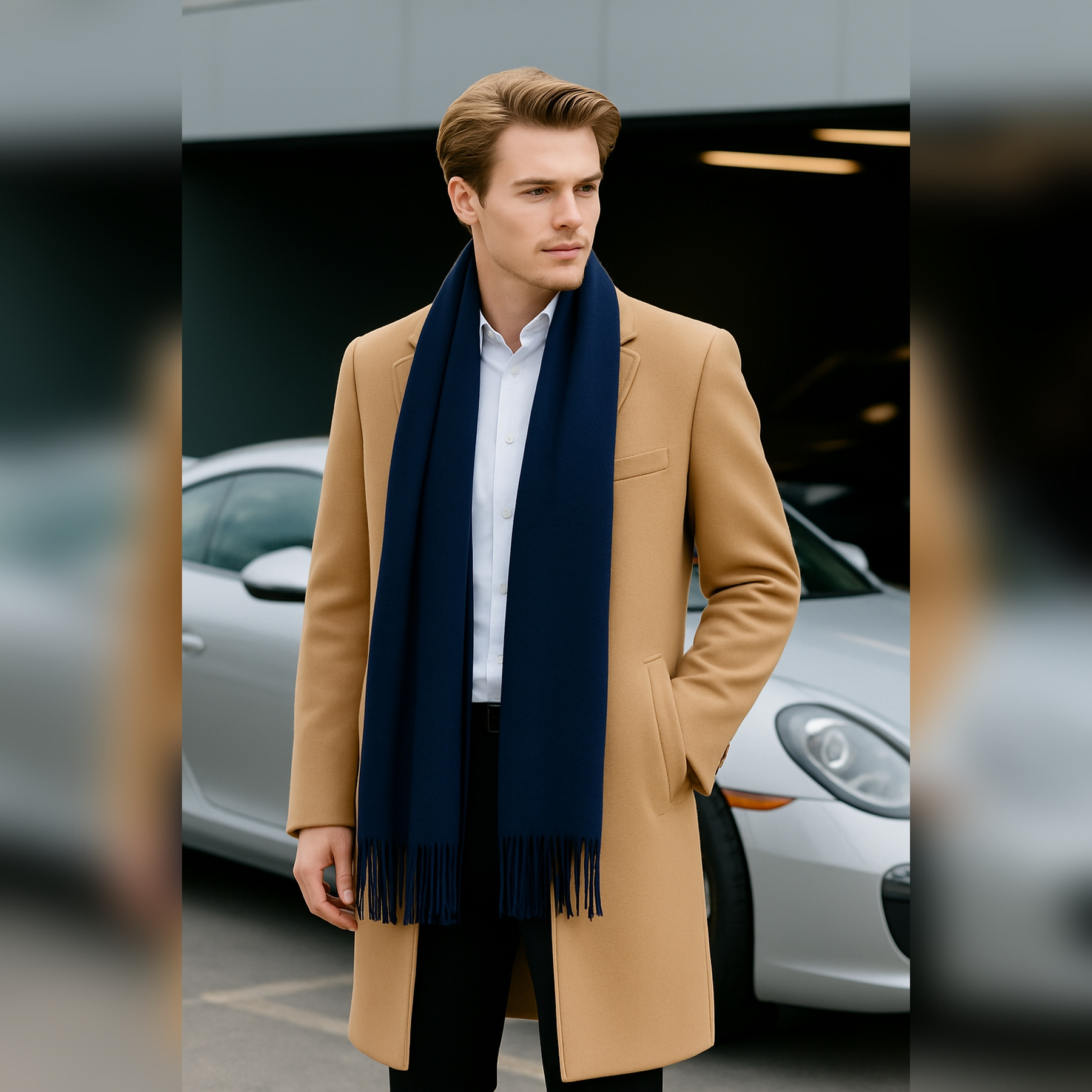 شال گردن مردانه مدل اکریلیک KOT 390