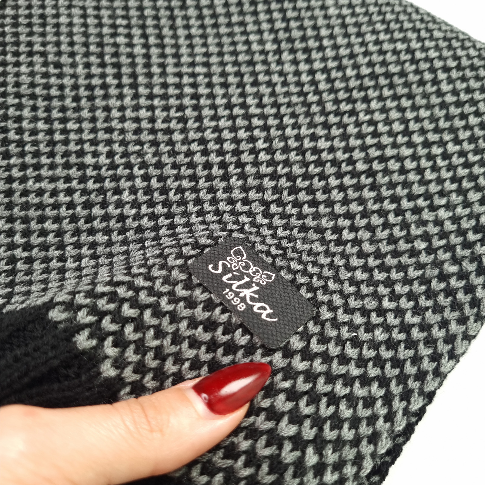 شال گردن مردانه سیلکا مدل خالدار