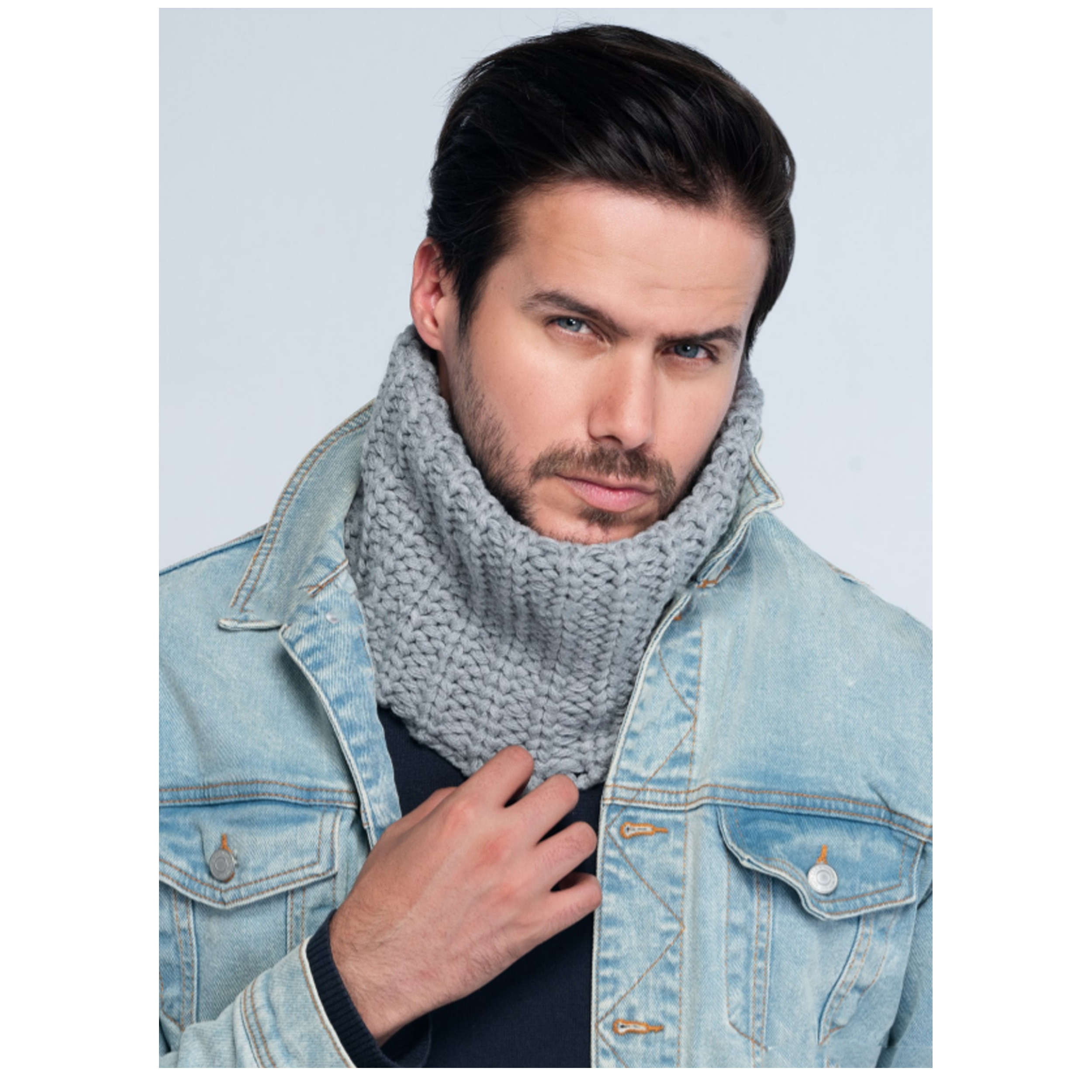 شال گردن بافتنی مردانه سام کد 222