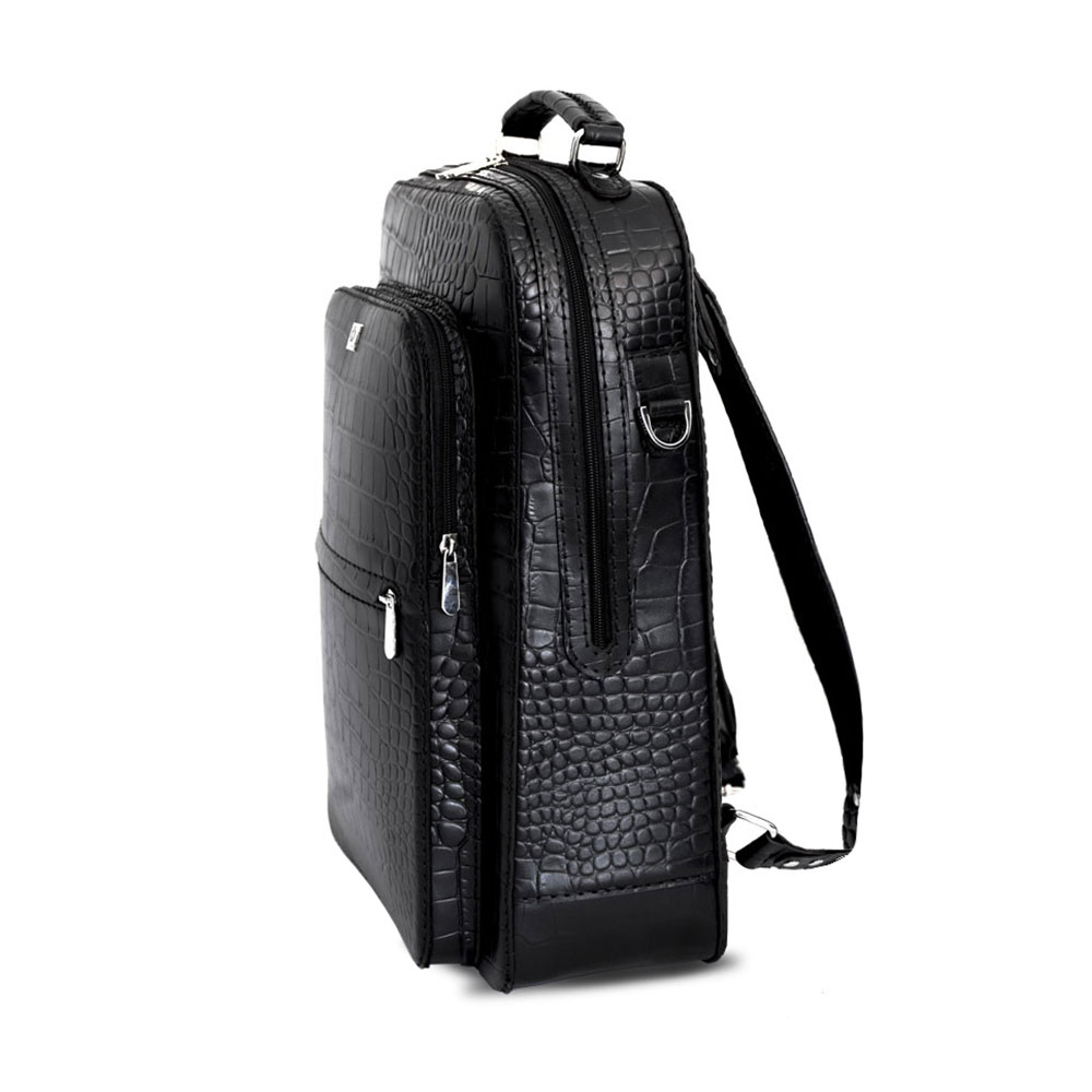 کوله پشتی چرم نیاوران مدل ژینا طرح سنگی