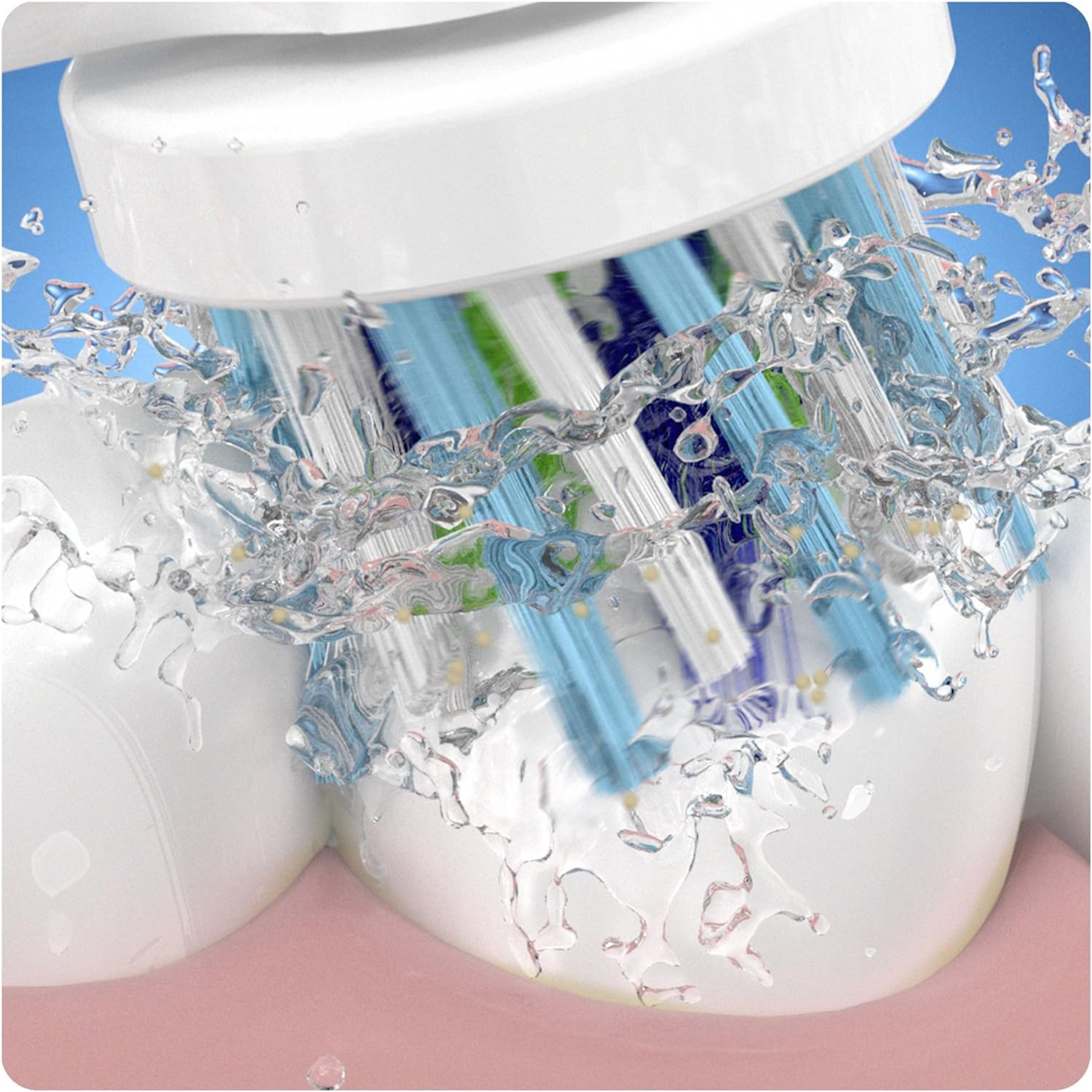 سری یدک مسواک برقی اورال-بی مدل Cross action بسته 2 عددی