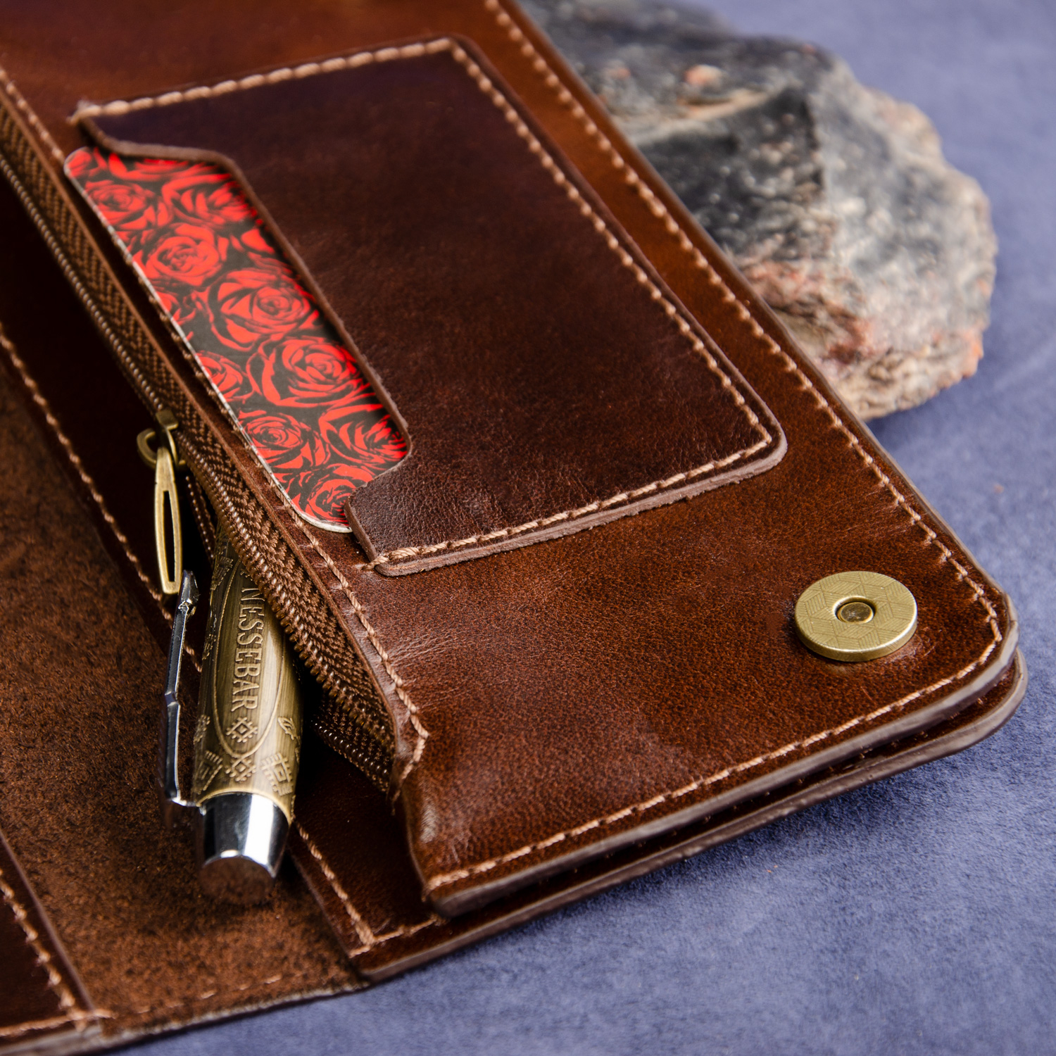 کیف پول چرم عطارد مدل چرم طبیعی کد K31