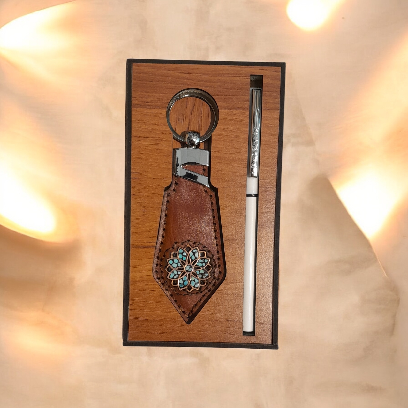 ست هدیه مدل چرم و فیروزه