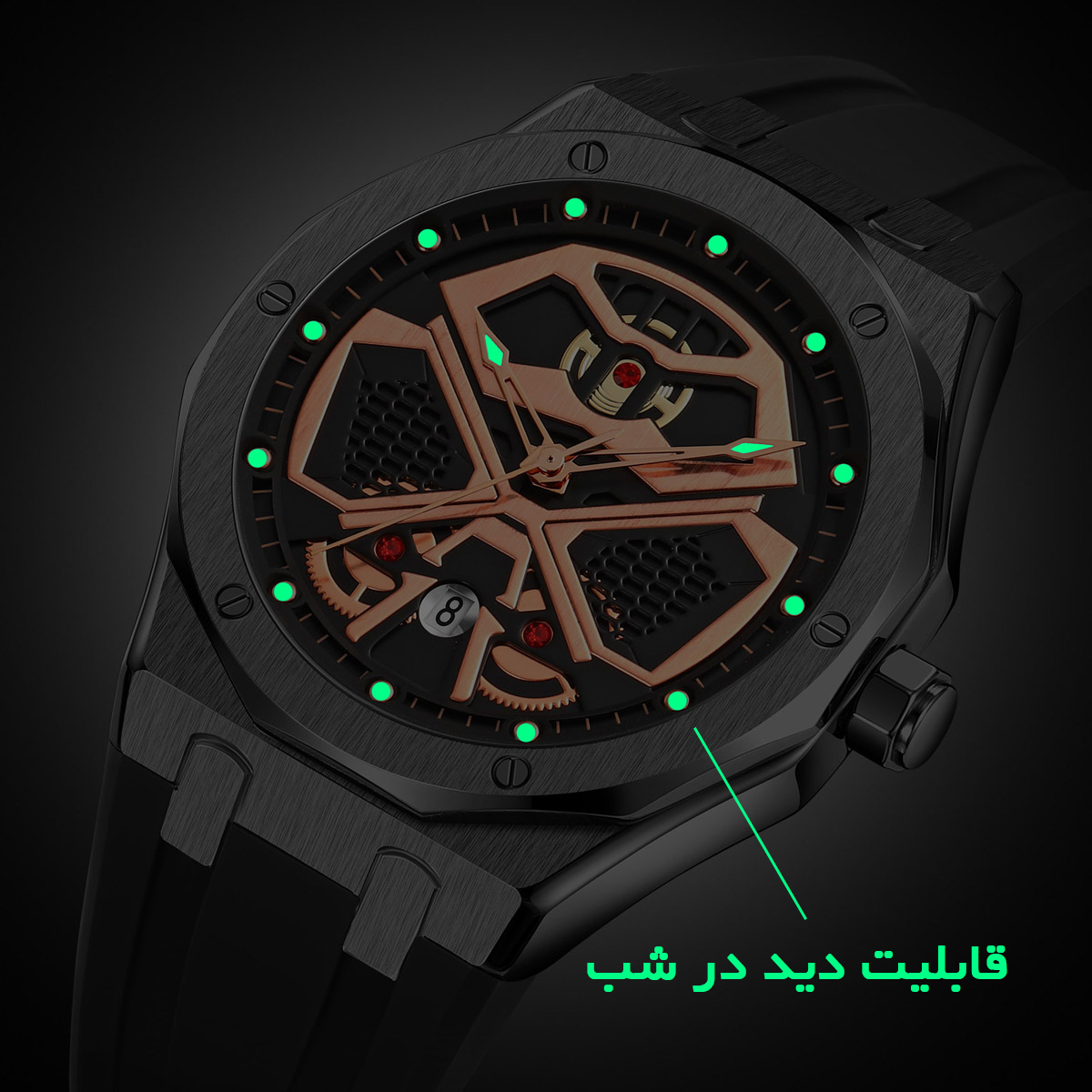 ساعت مچی عقربه‌ای کوارتز مردانه اسکمی مدل 9362 SIBK