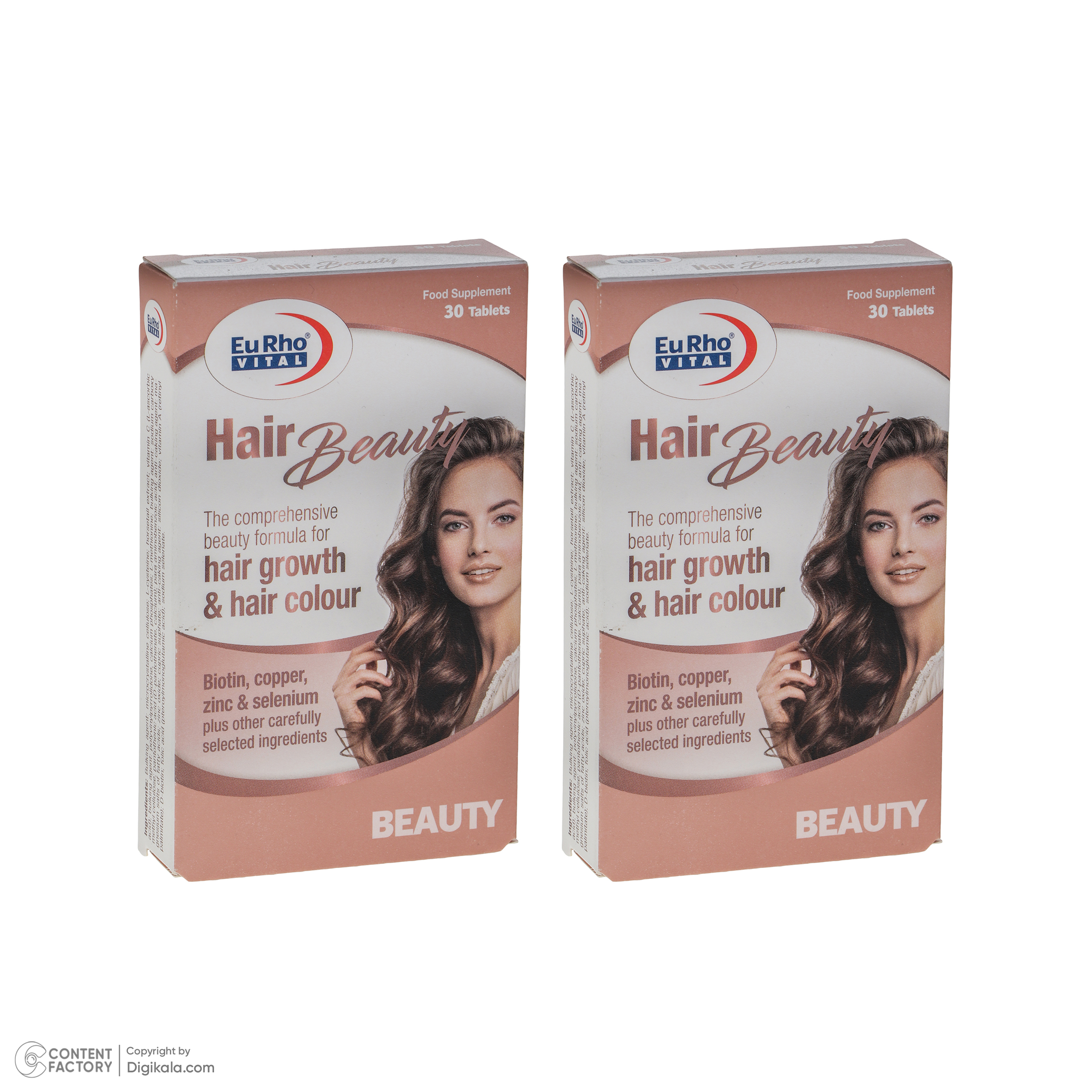 قرص هیر بیوتی یوروویتال دو بسته 30 عددی