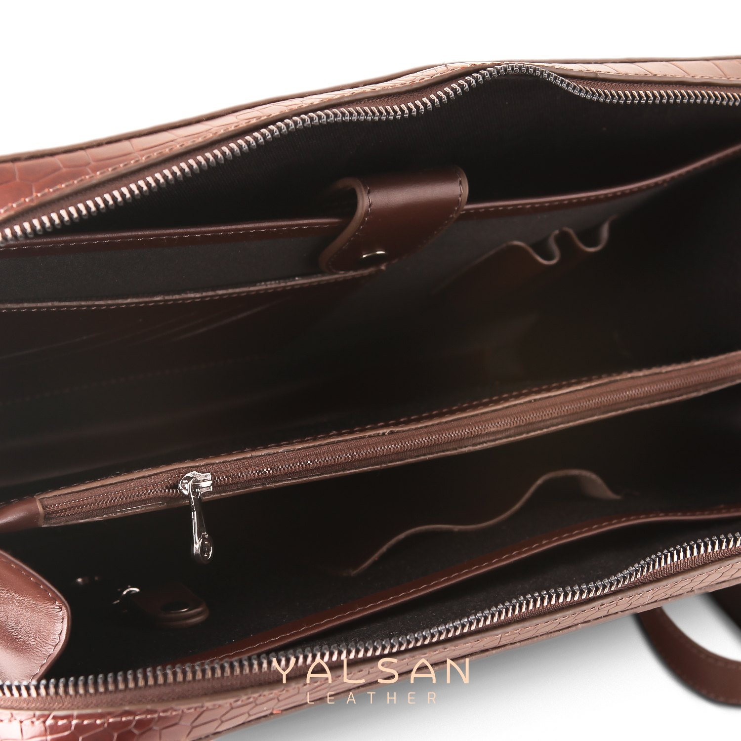 کیف اداری مردانه چرم یلسان مدل کلاور کد 113-PRM-03