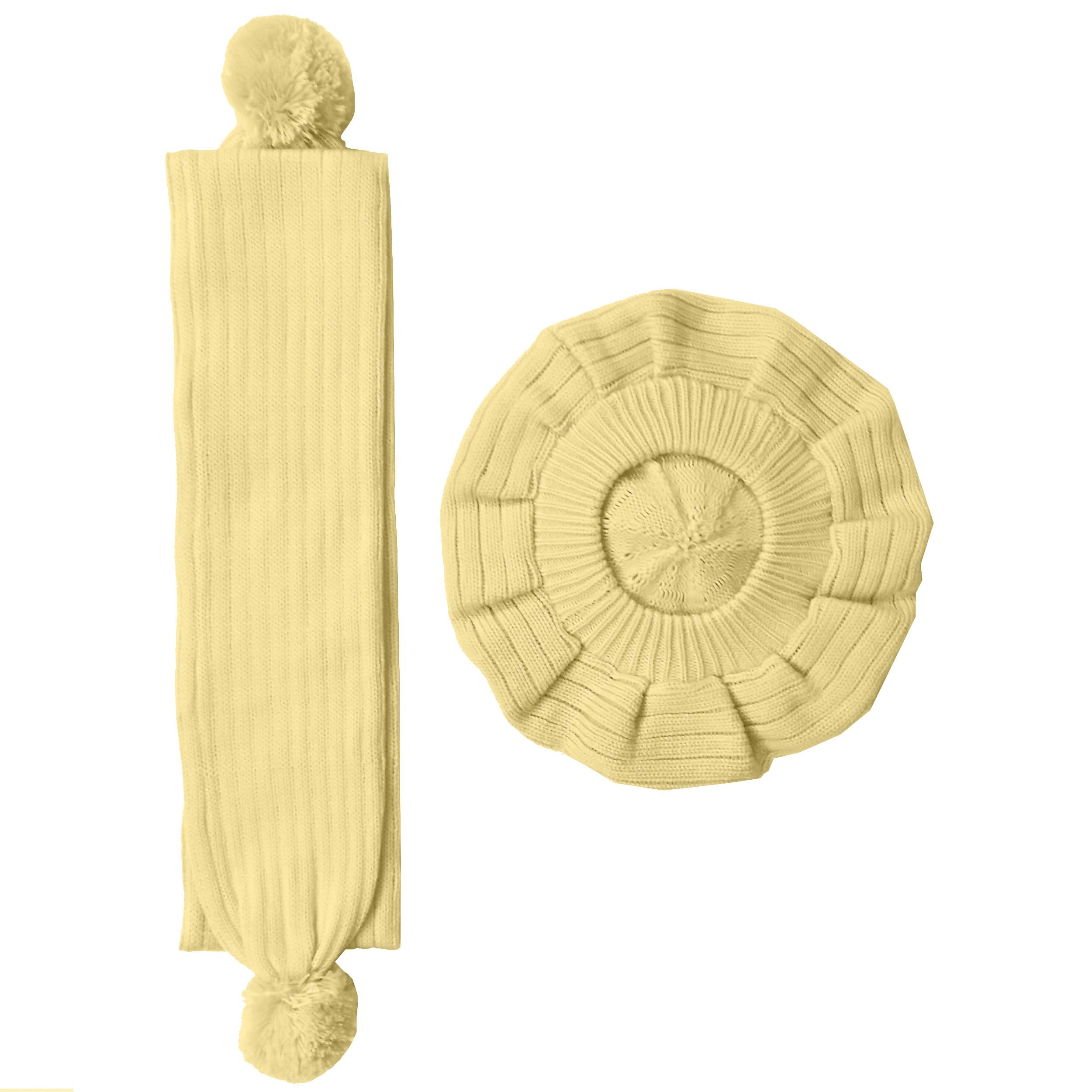 ست کلاه و شال گردن بافتنی مدل M