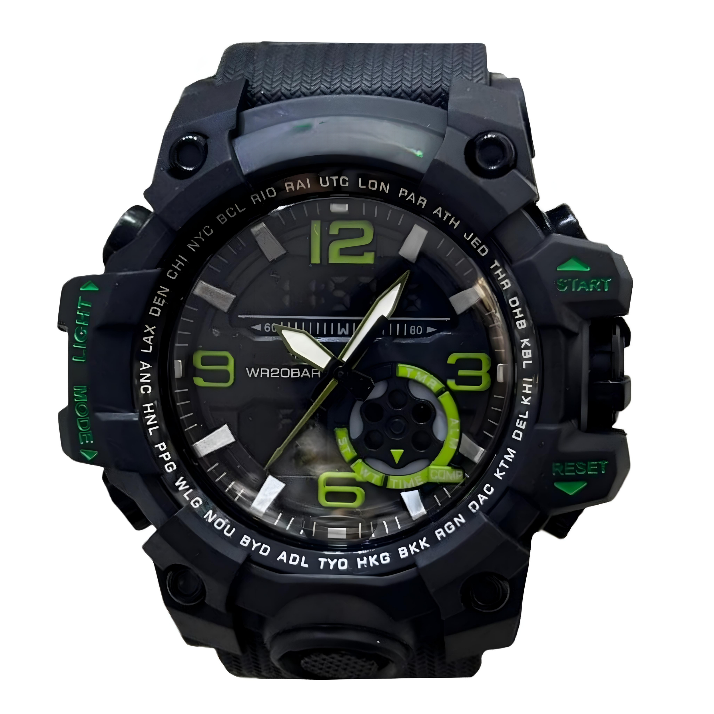 ساعت مچی عقربه ای مدل دو زمانه کرنوگراف