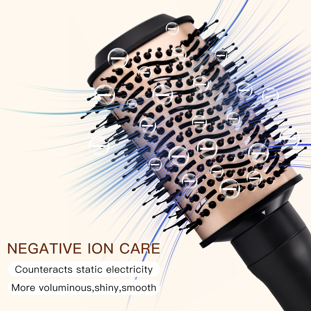 سشوار برس دار حالت دهنده 1000 وات هاتکر مدل HT-300